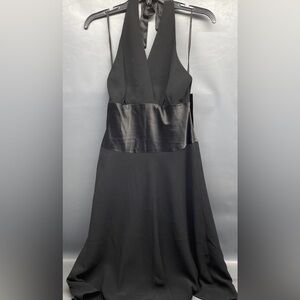 NWT Jones New York Elegant Black Halter Dress
